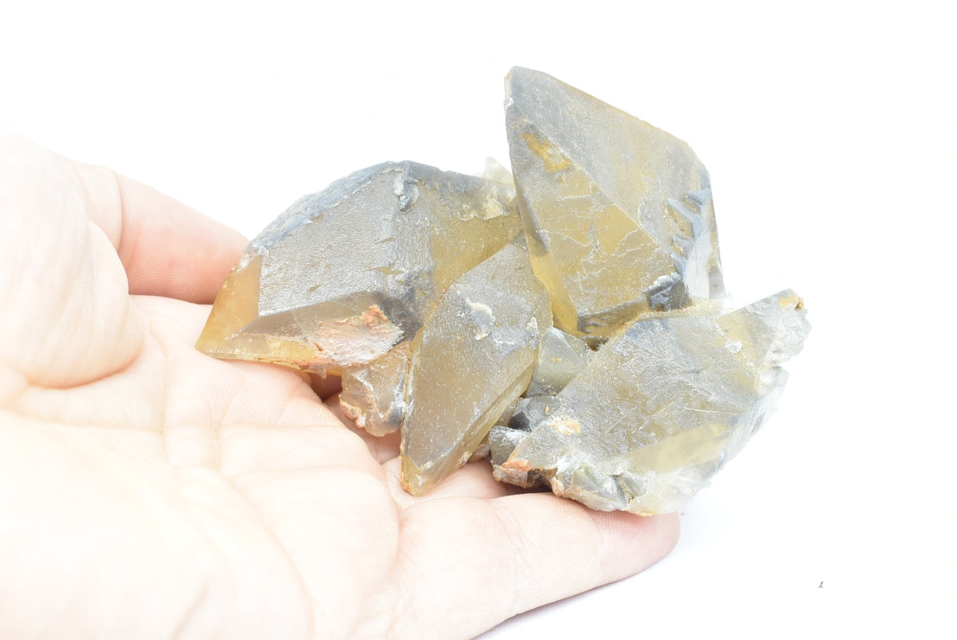 Cluster di calcite scalenoedrica - Calcite Dogtooth