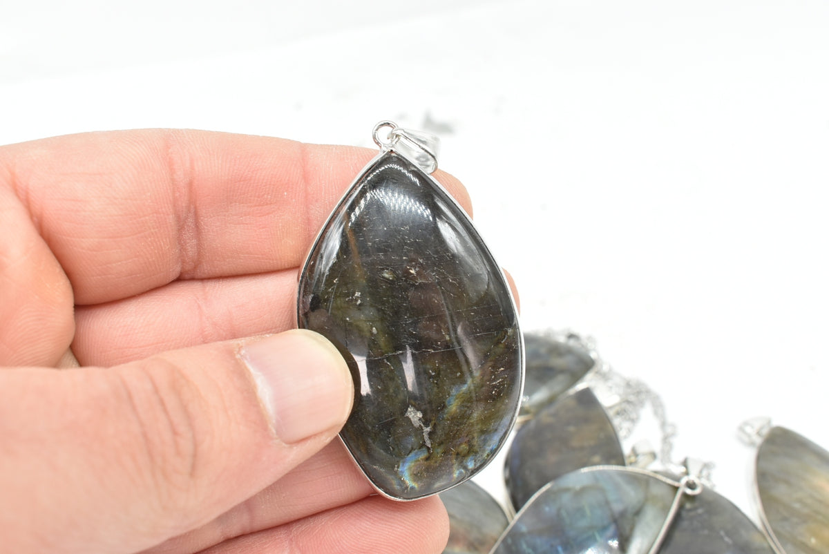 Orecchini pendenti in argento sterling / Cabochon di pietra Orecchini pendenti in argento sterling / Cabochon di pietra