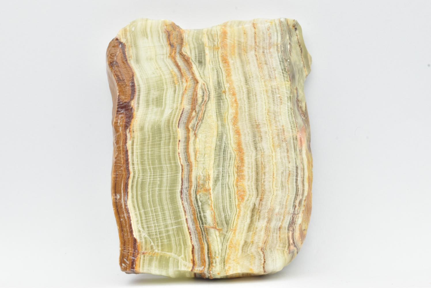 Fetta di Aragonite Verde