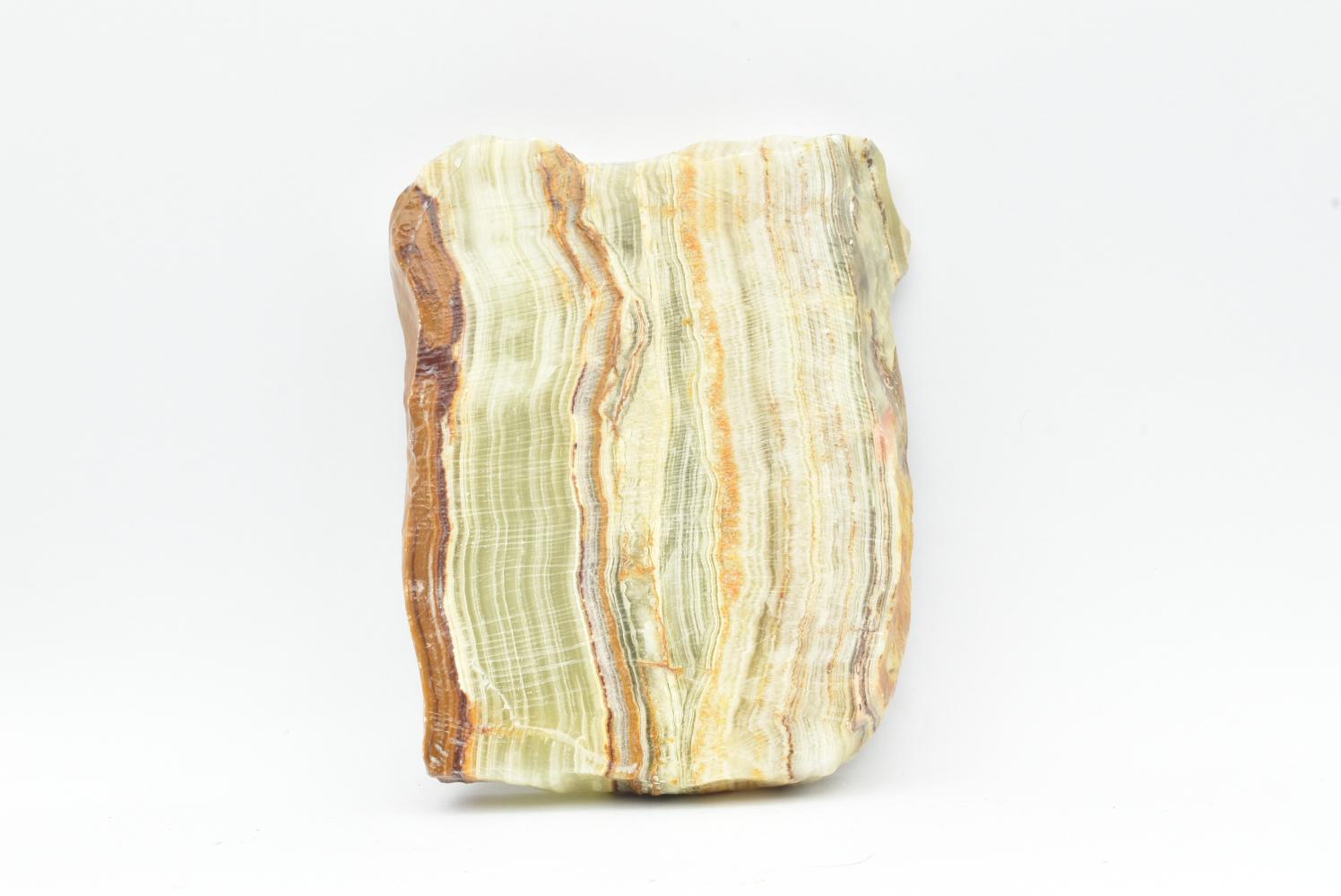 Fetta di Aragonite Verde