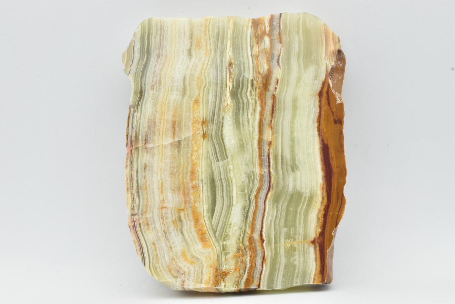 Fetta di Aragonite Verde