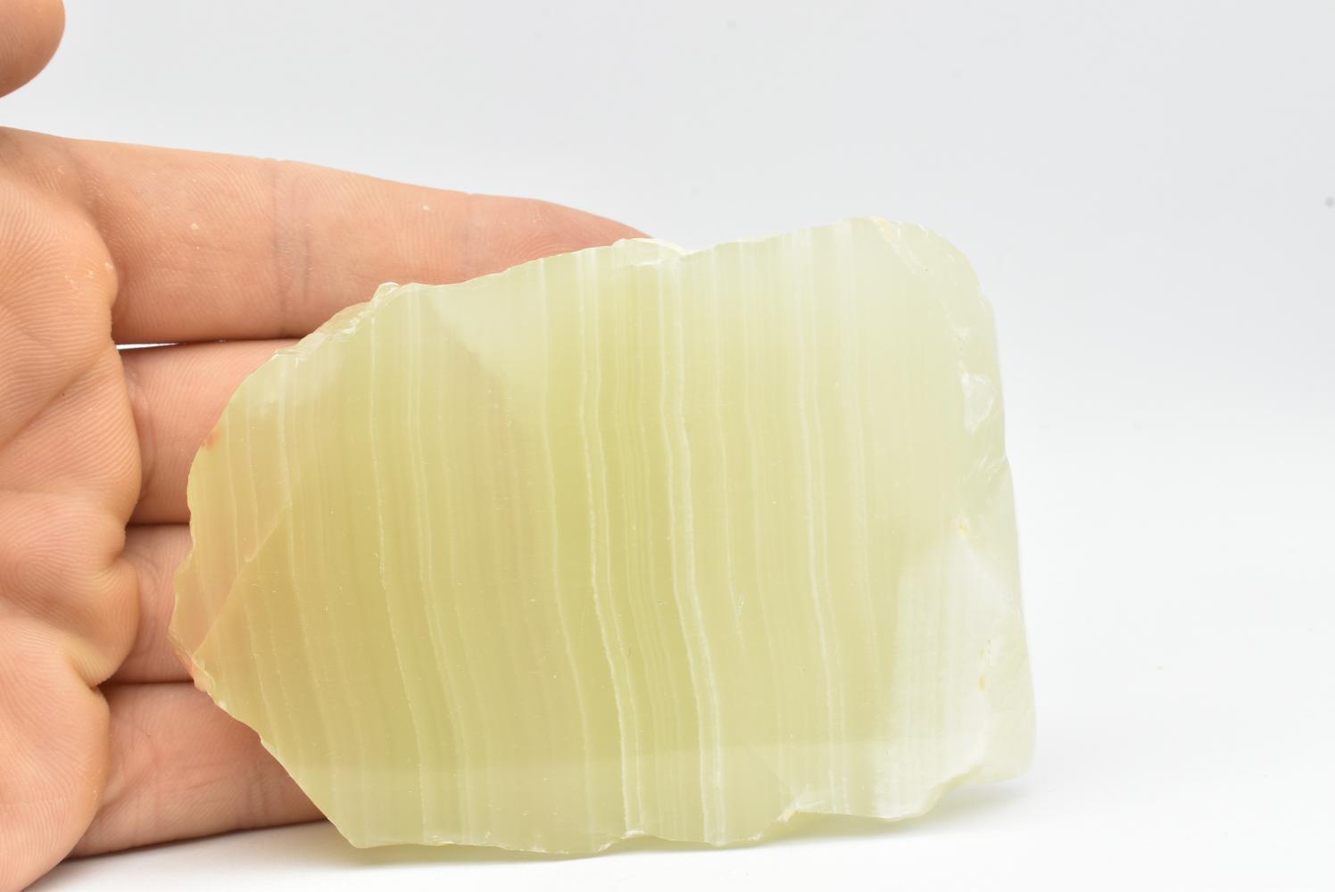 Fetta di Aragonite Verde