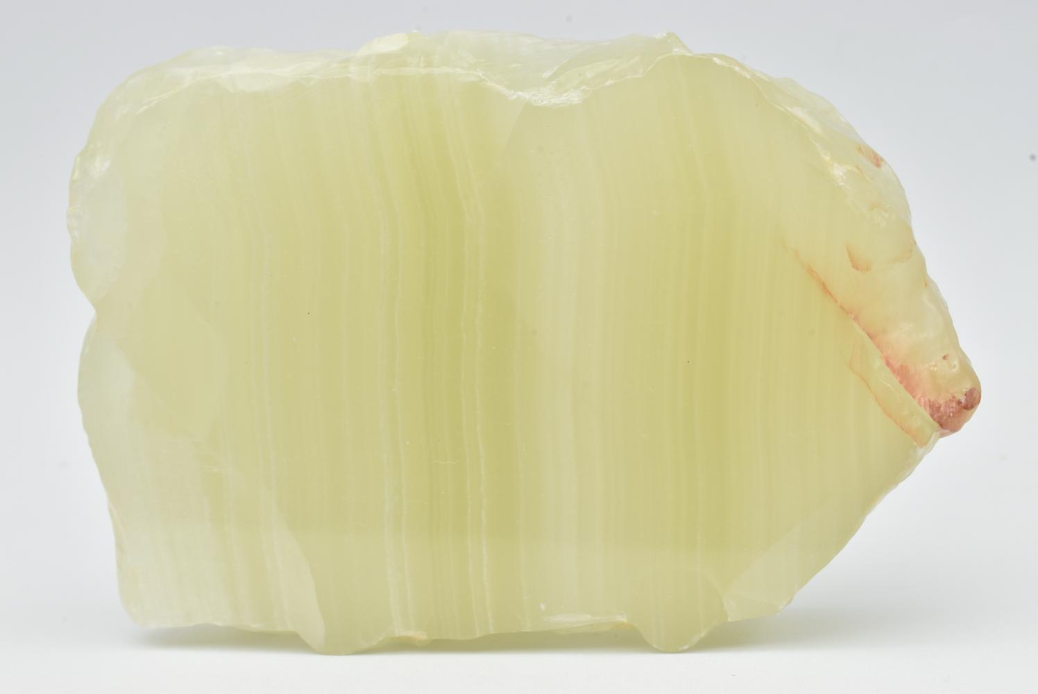 Fetta di Aragonite Verde