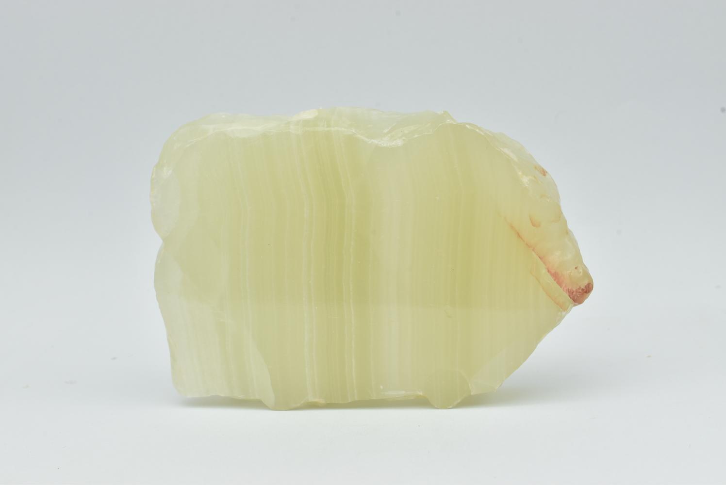 Fetta di Aragonite Verde
