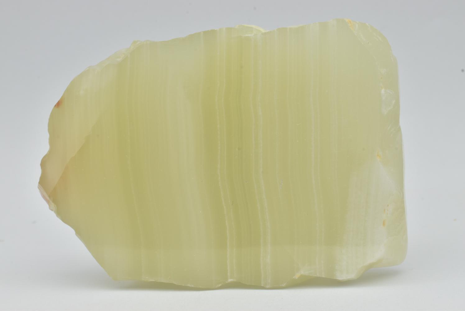 Fetta di Aragonite Verde