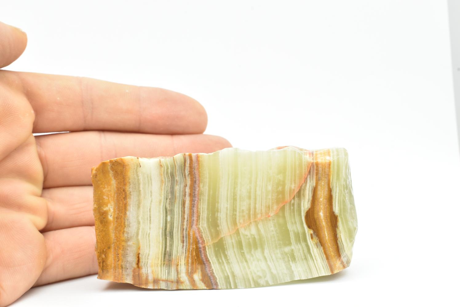 Fetta di Aragonite Verde
