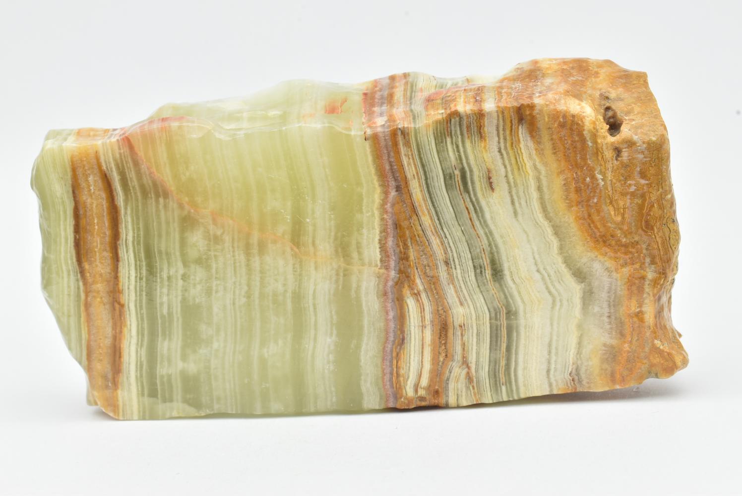 Fetta di Aragonite Verde