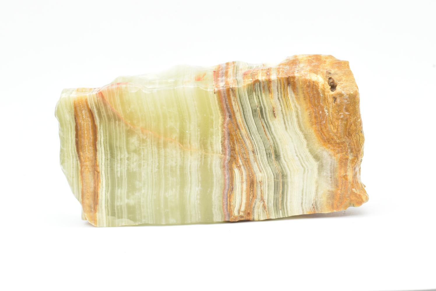 Fetta di Aragonite Verde