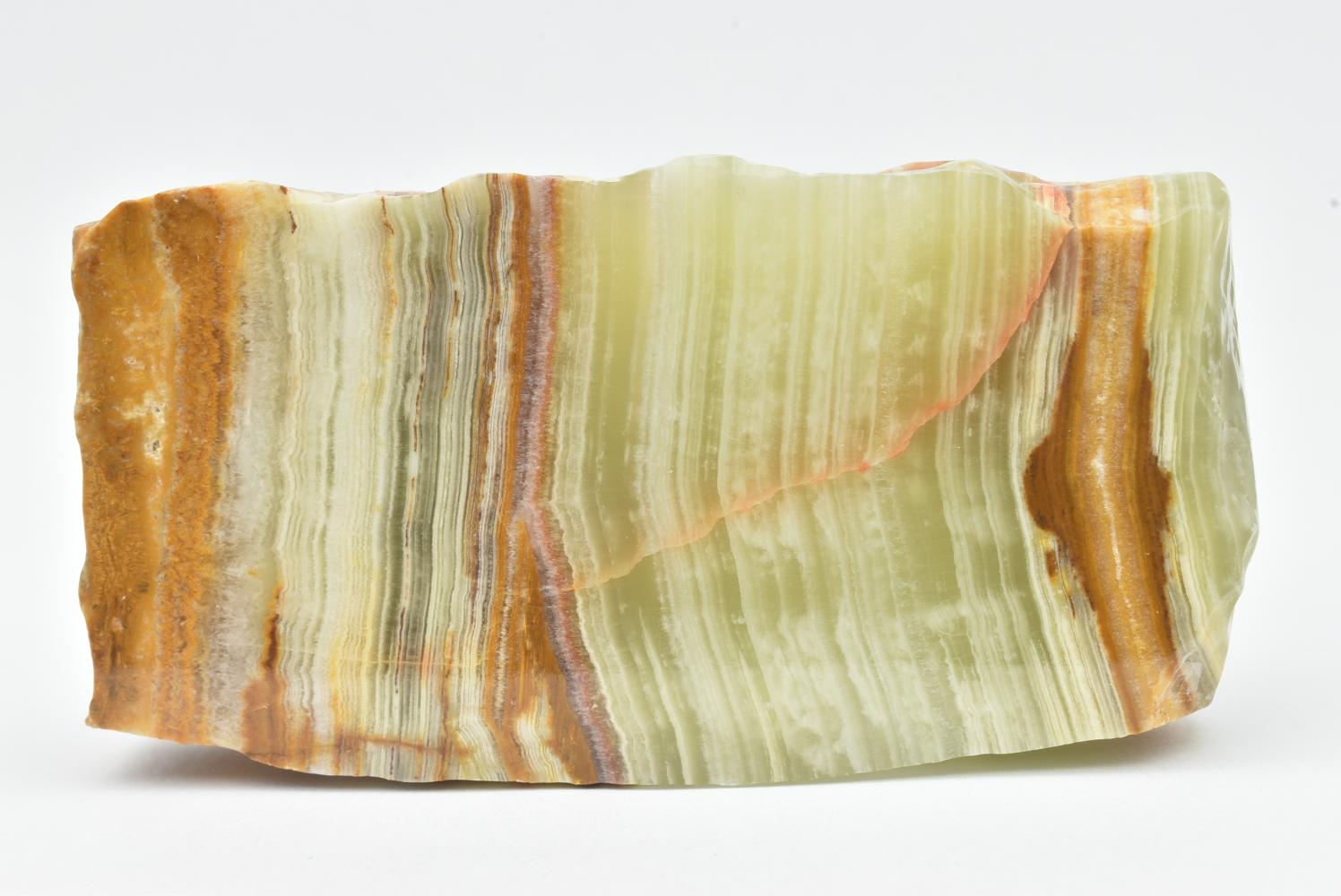 Fetta di Aragonite Verde