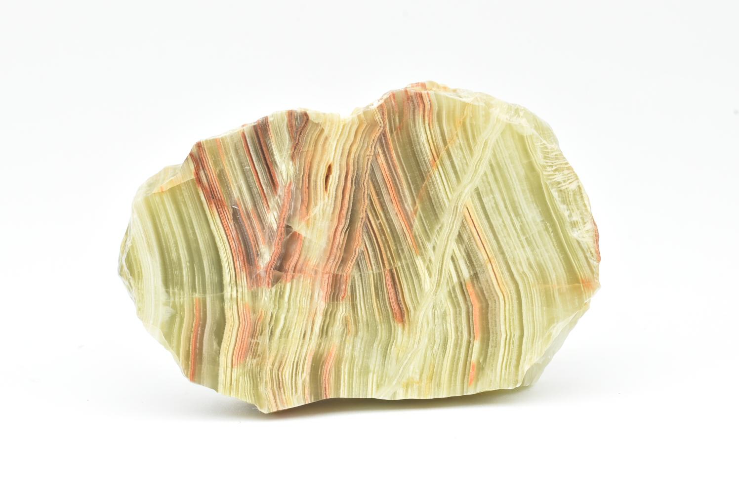 Fetta di Aragonite Verde
