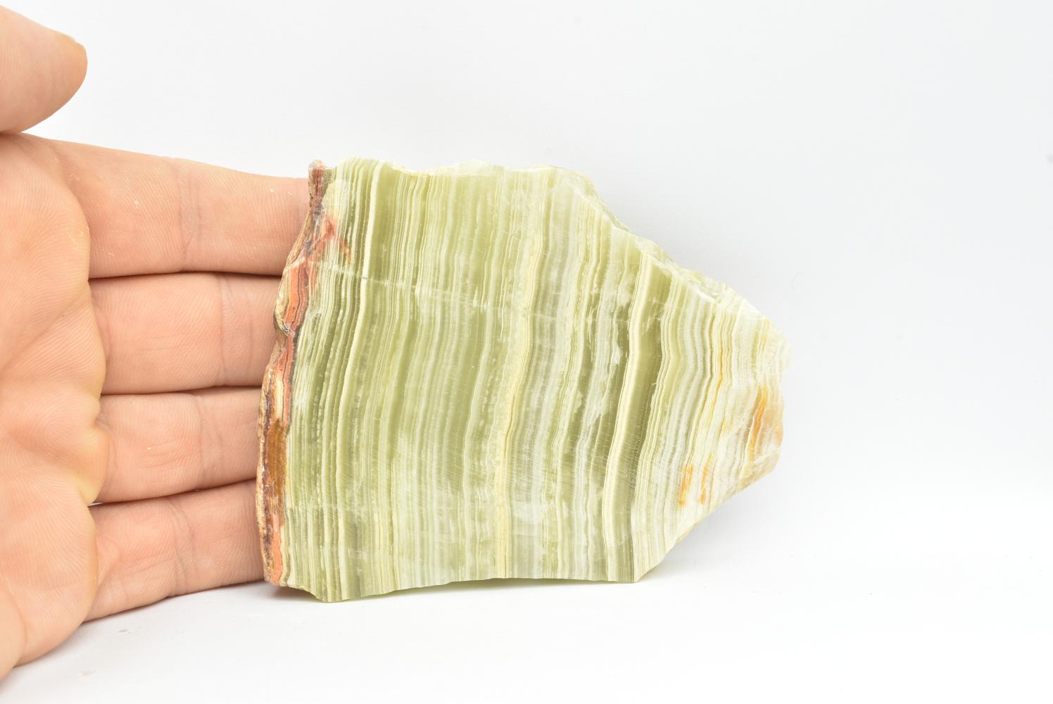 Fetta di Aragonite Verde