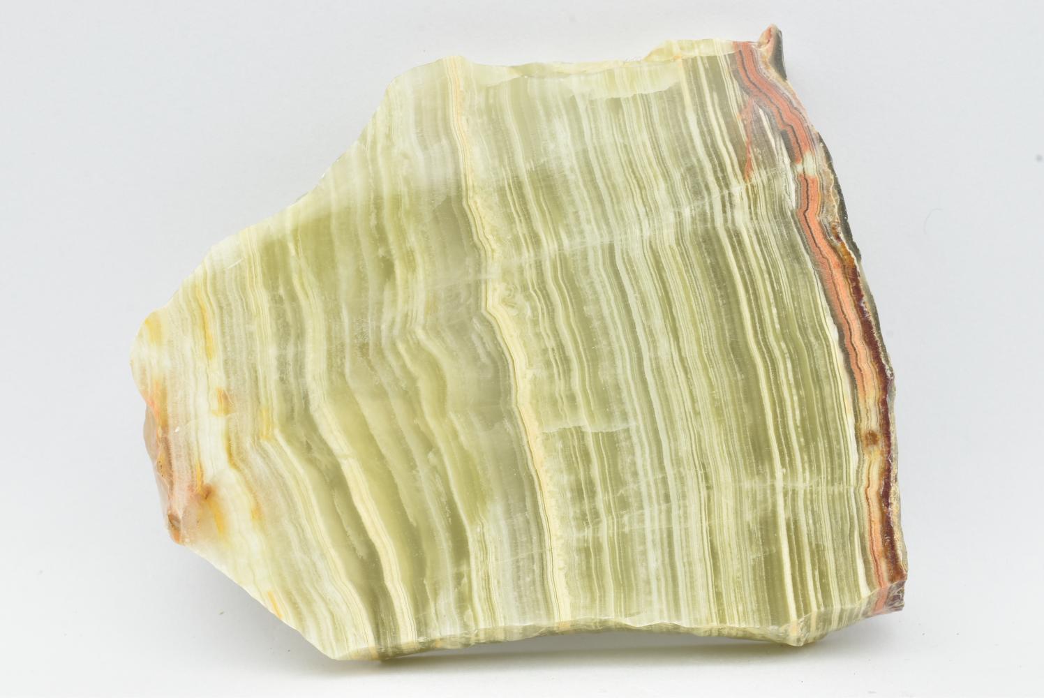 Fetta di Aragonite Verde