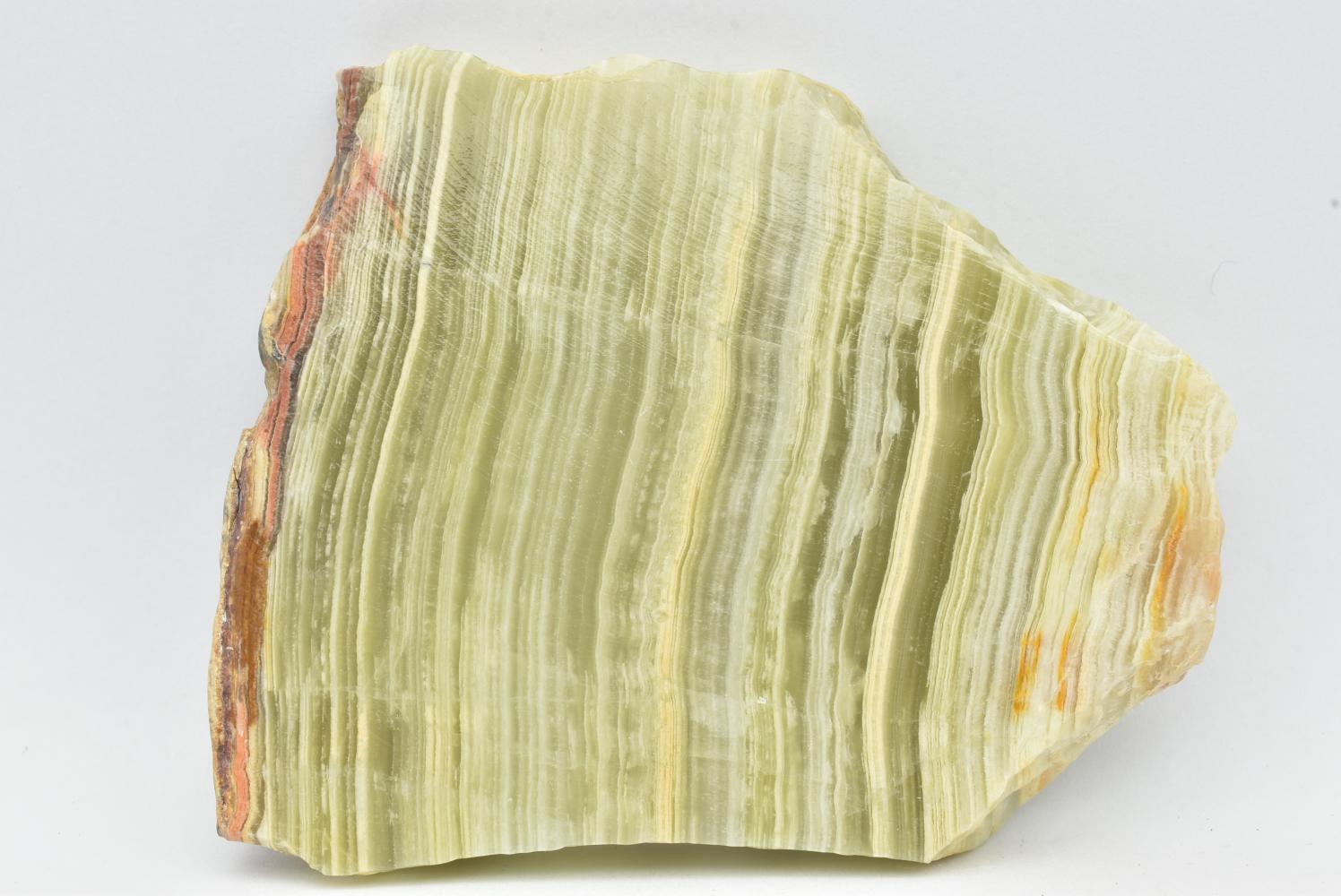 Fetta di Aragonite Verde