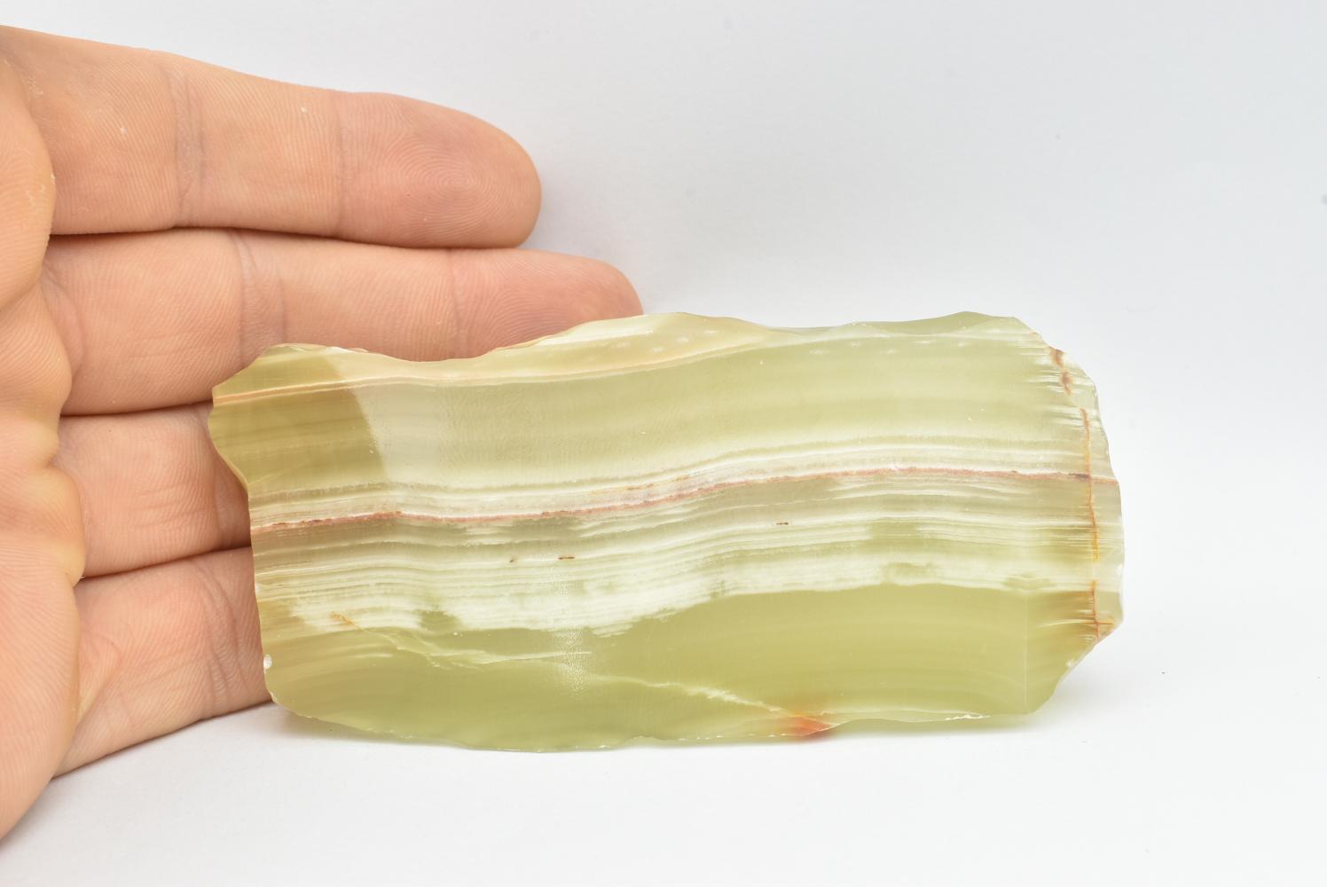 Fetta di Aragonite Verde