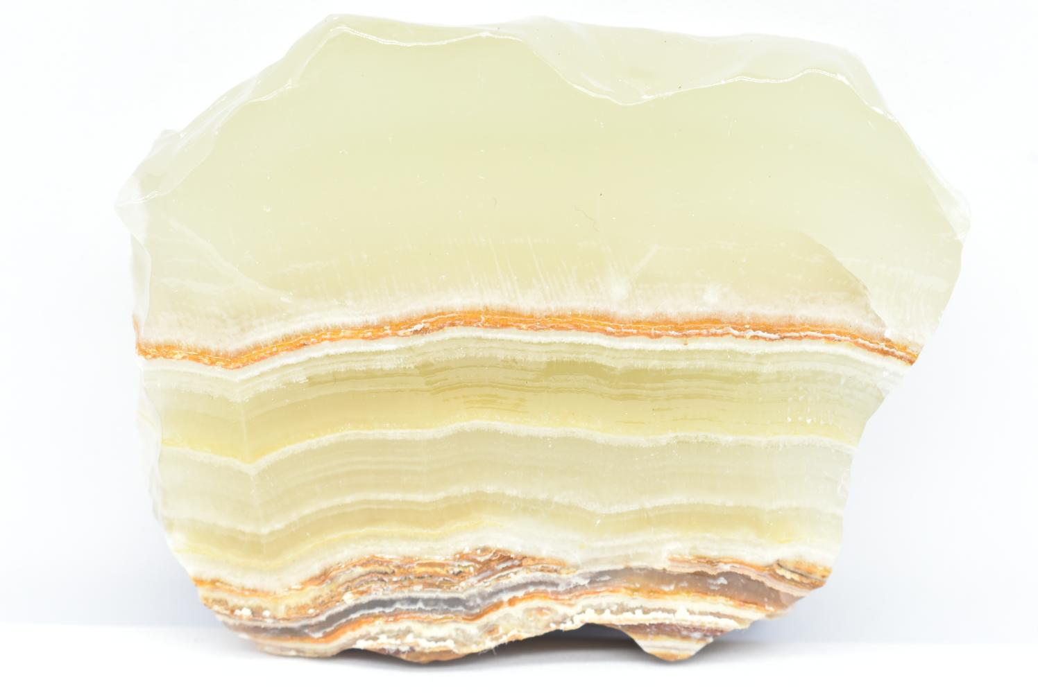 Fetta di Aragonite Verde