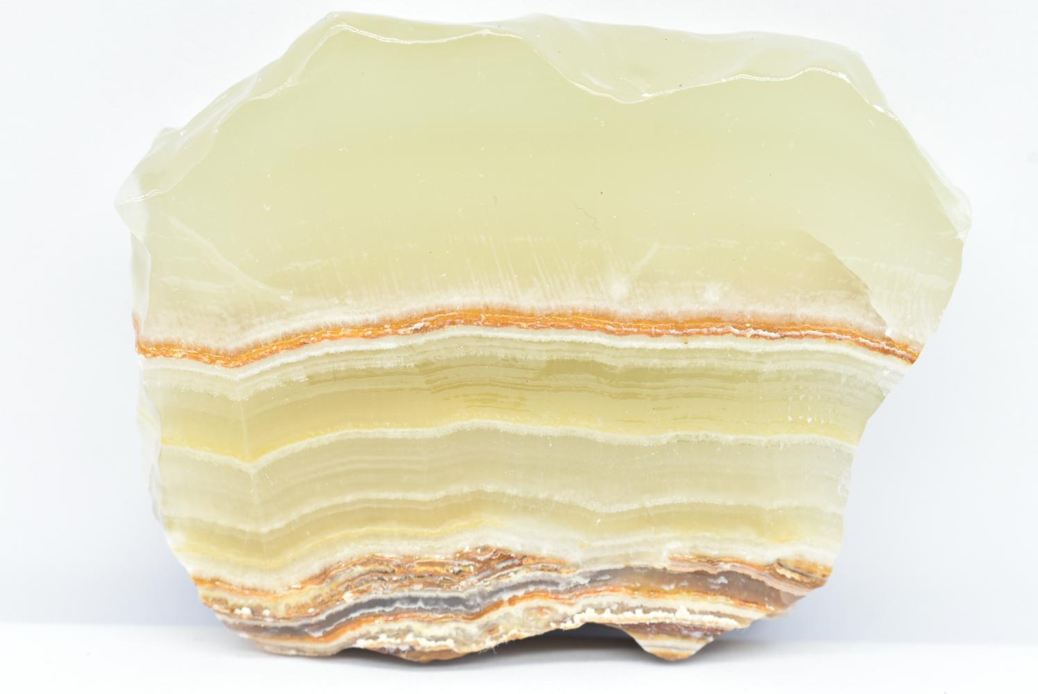 Fetta di Aragonite Verde