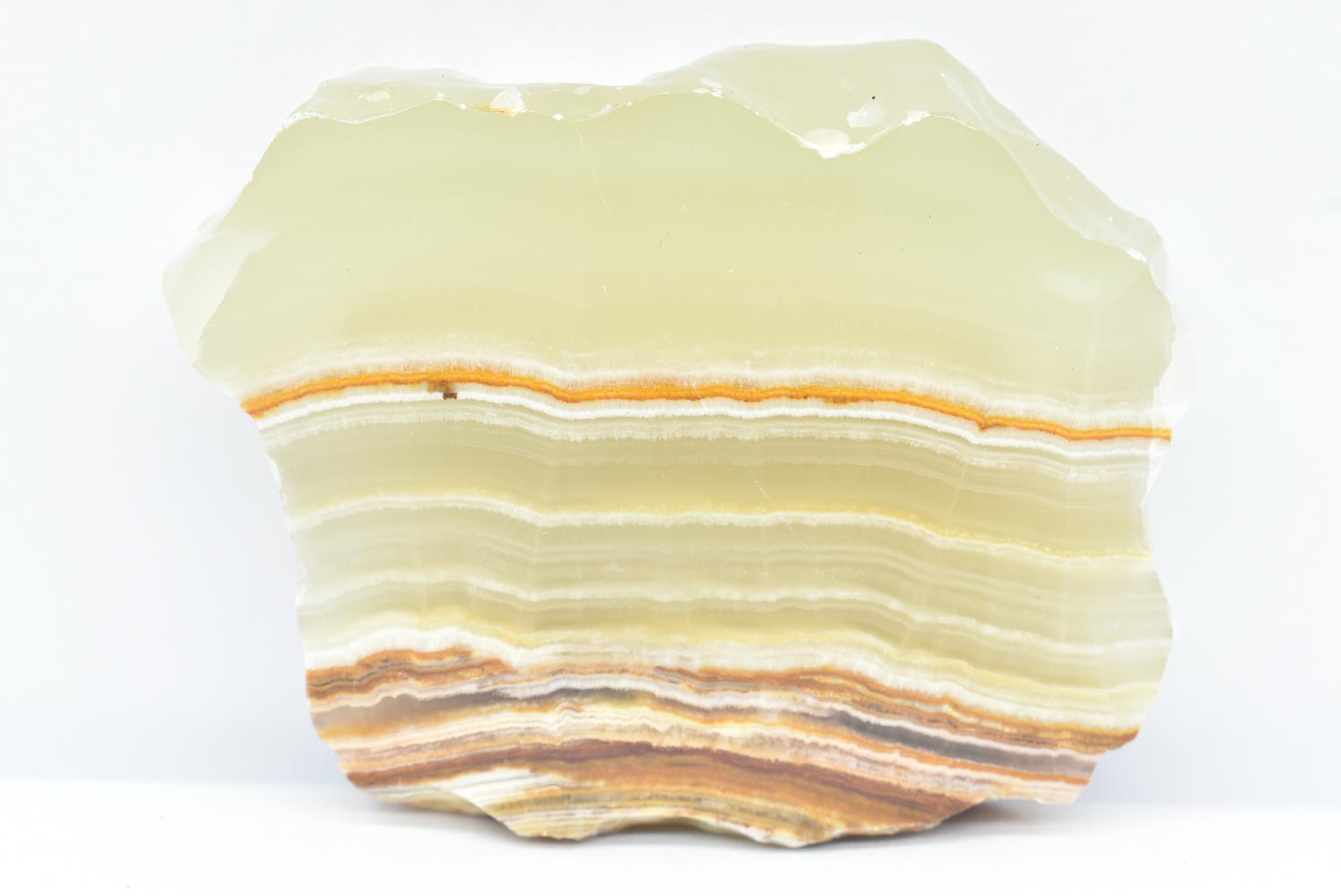 Fetta di Aragonite Verde