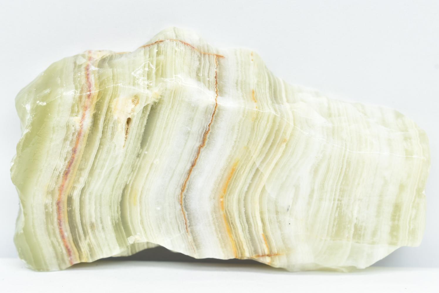 Fetta di Aragonite Verde