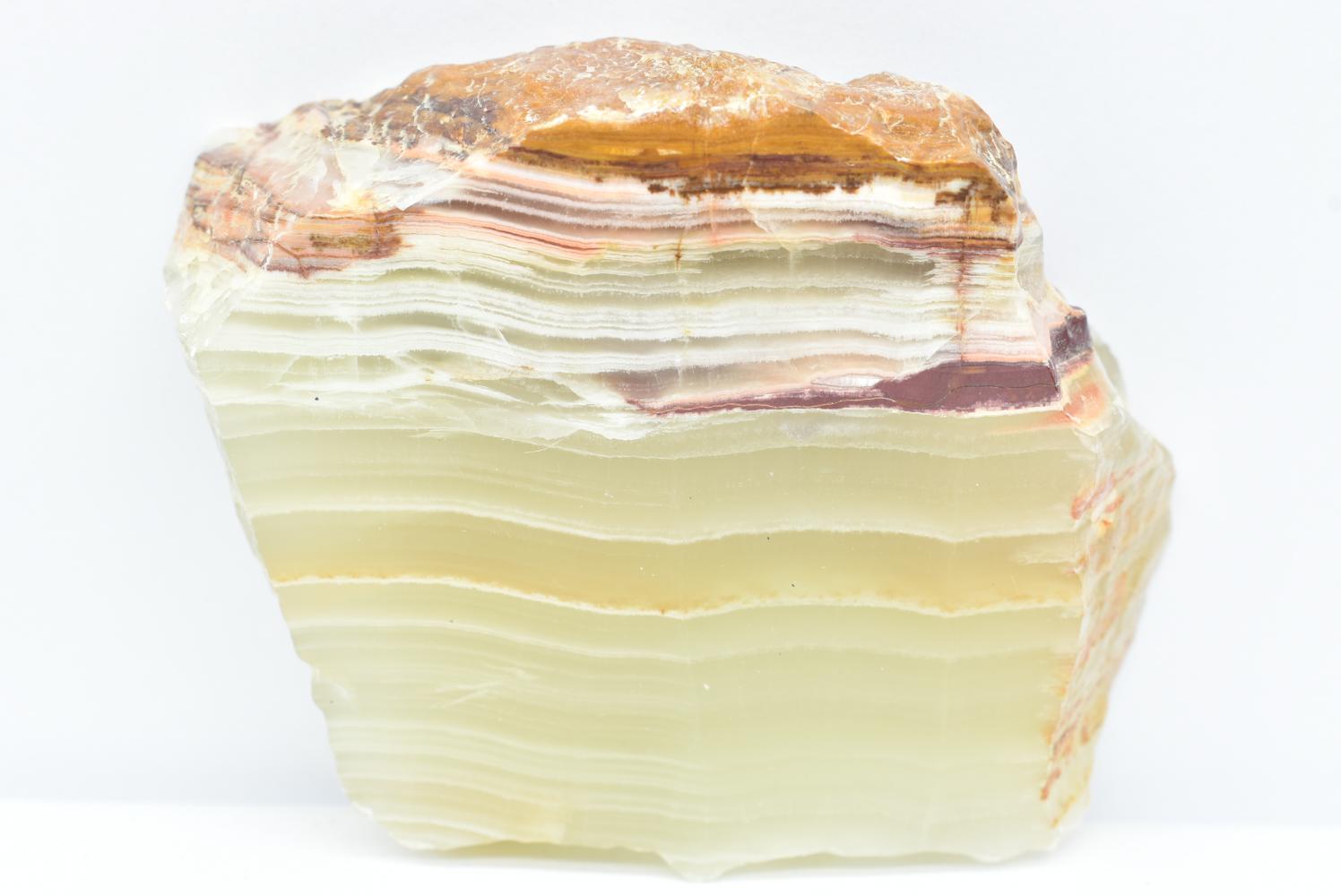 Fetta di Aragonite Verde