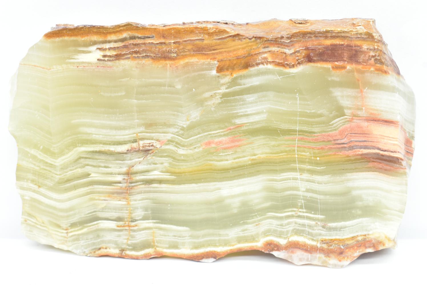 Fetta di Aragonite Verde