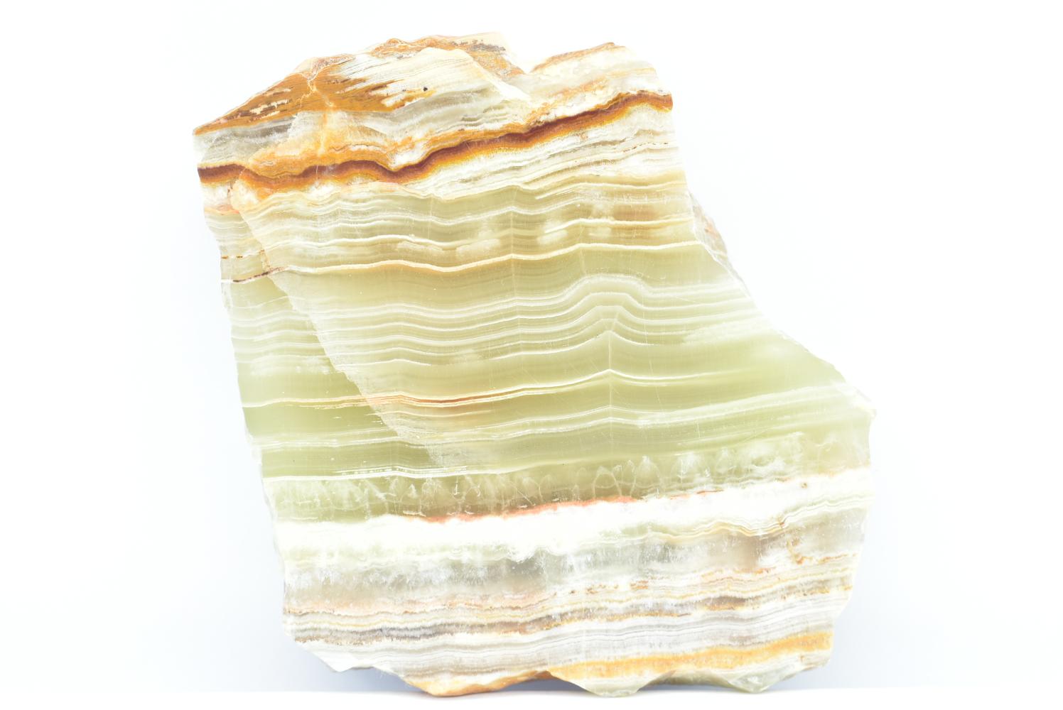 Fetta di Aragonite Verde