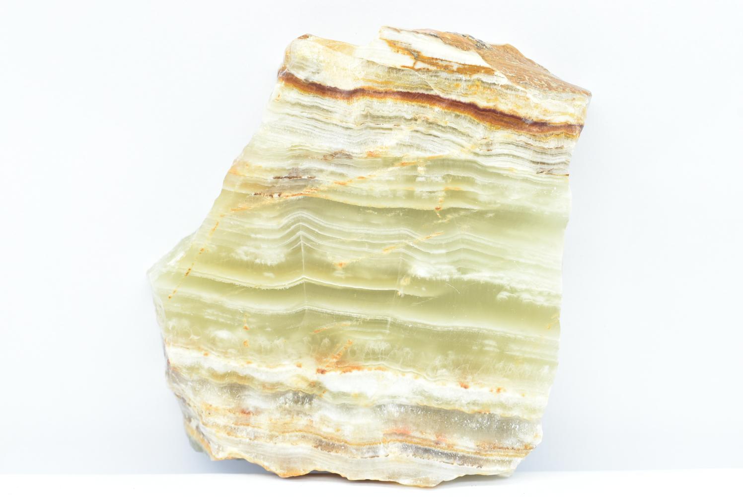 Fetta di Aragonite Verde