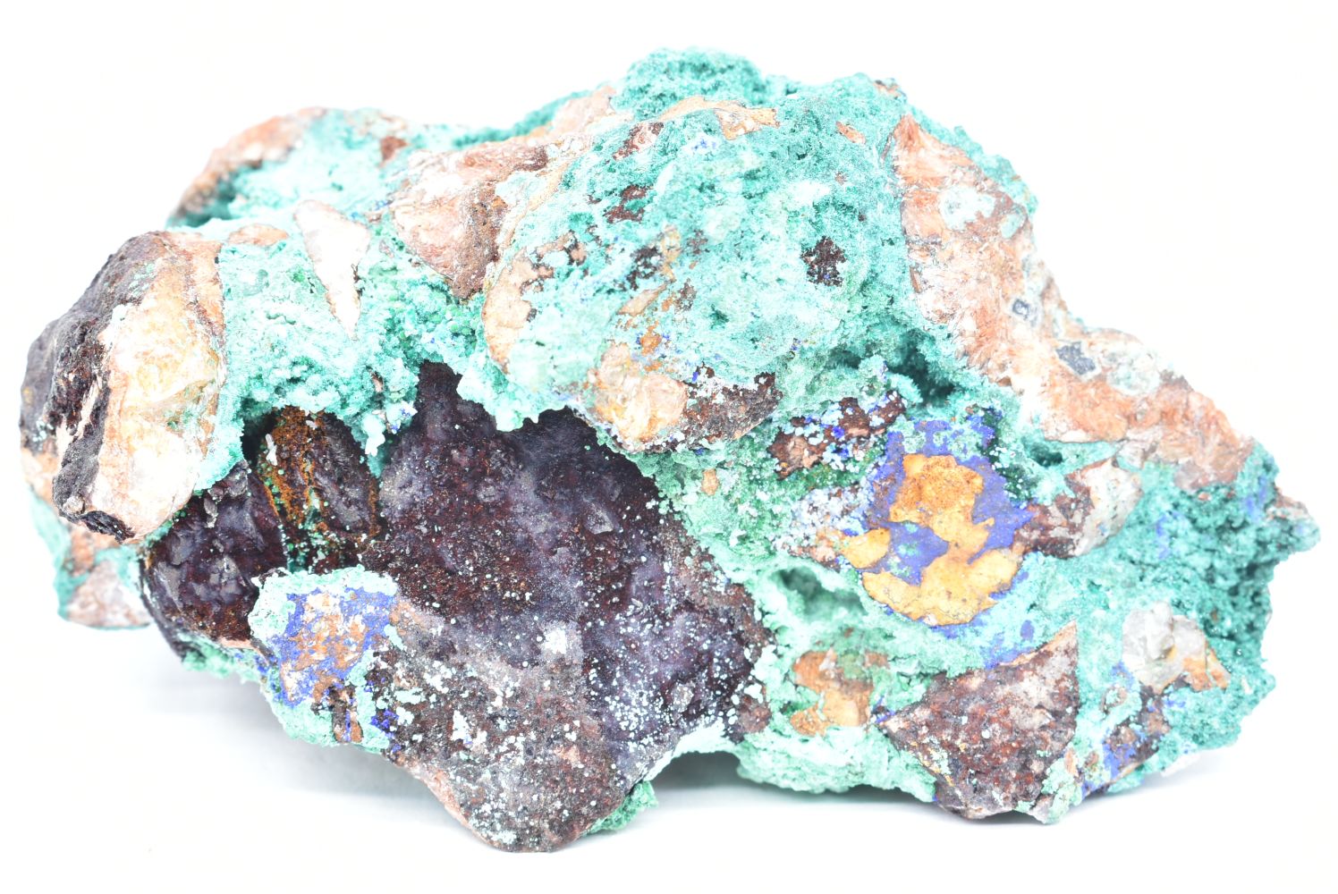 Malachite con Azzurrite