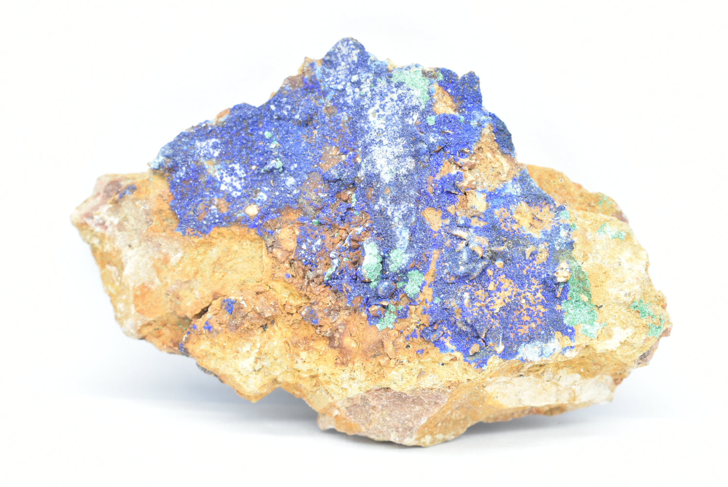 Azurite with Malachite