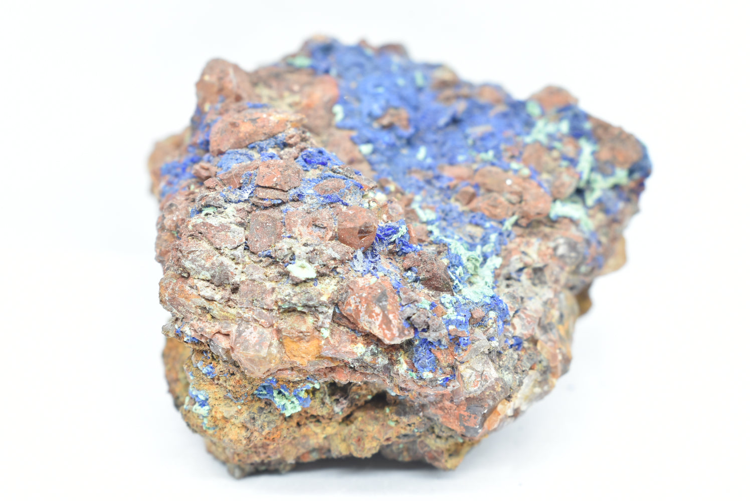 Azurite with Malachite