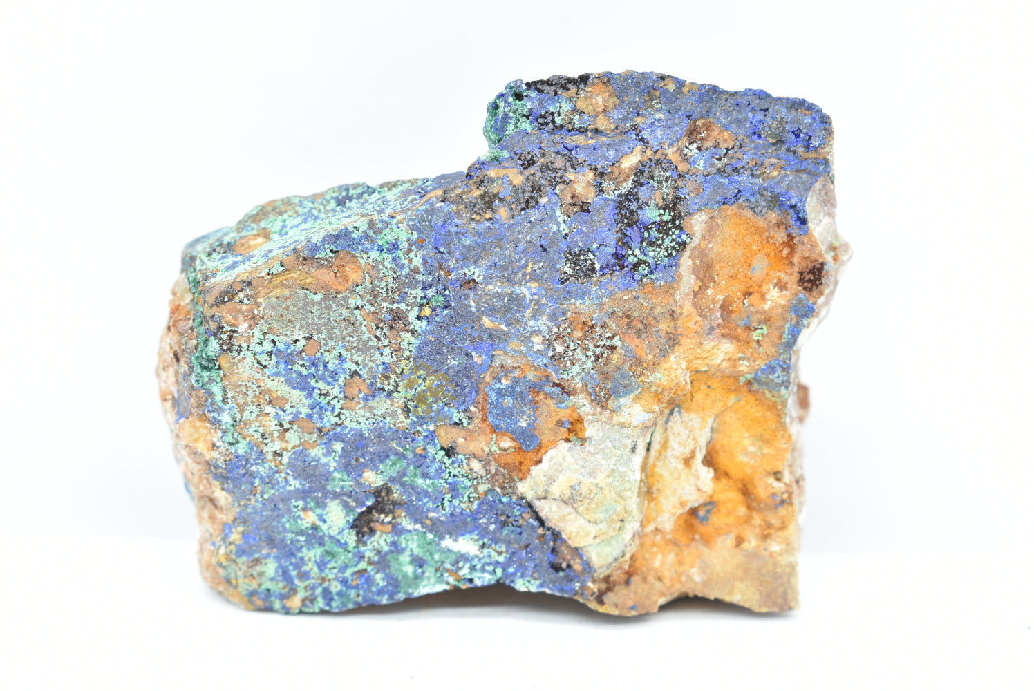 Azurite with Malachite