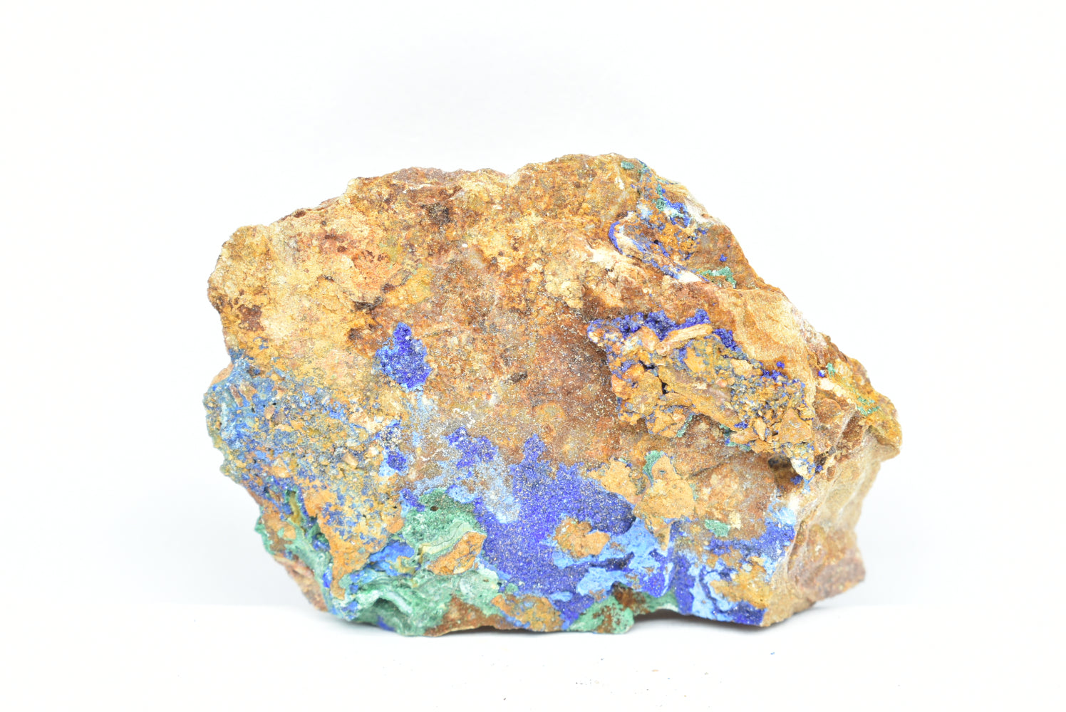 Azurite with Malachite