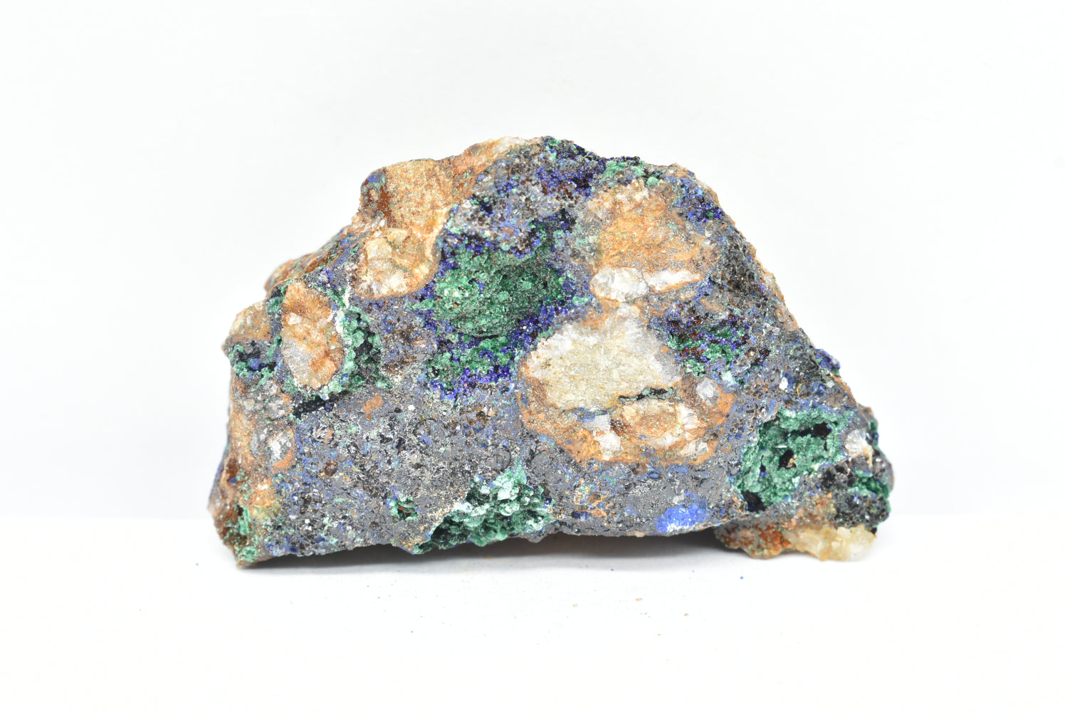 Azurite with Malachite