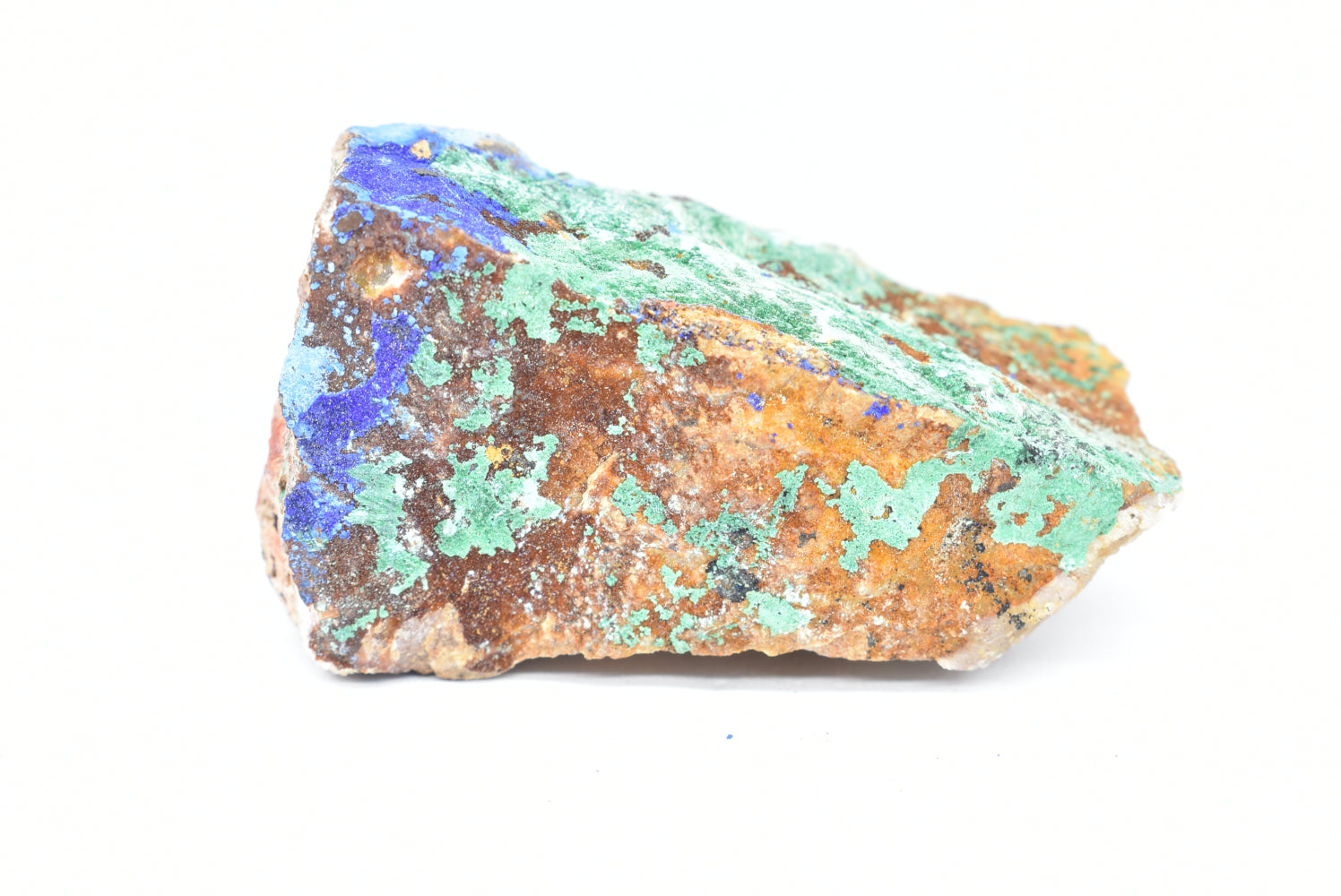 Azurite with Malachite