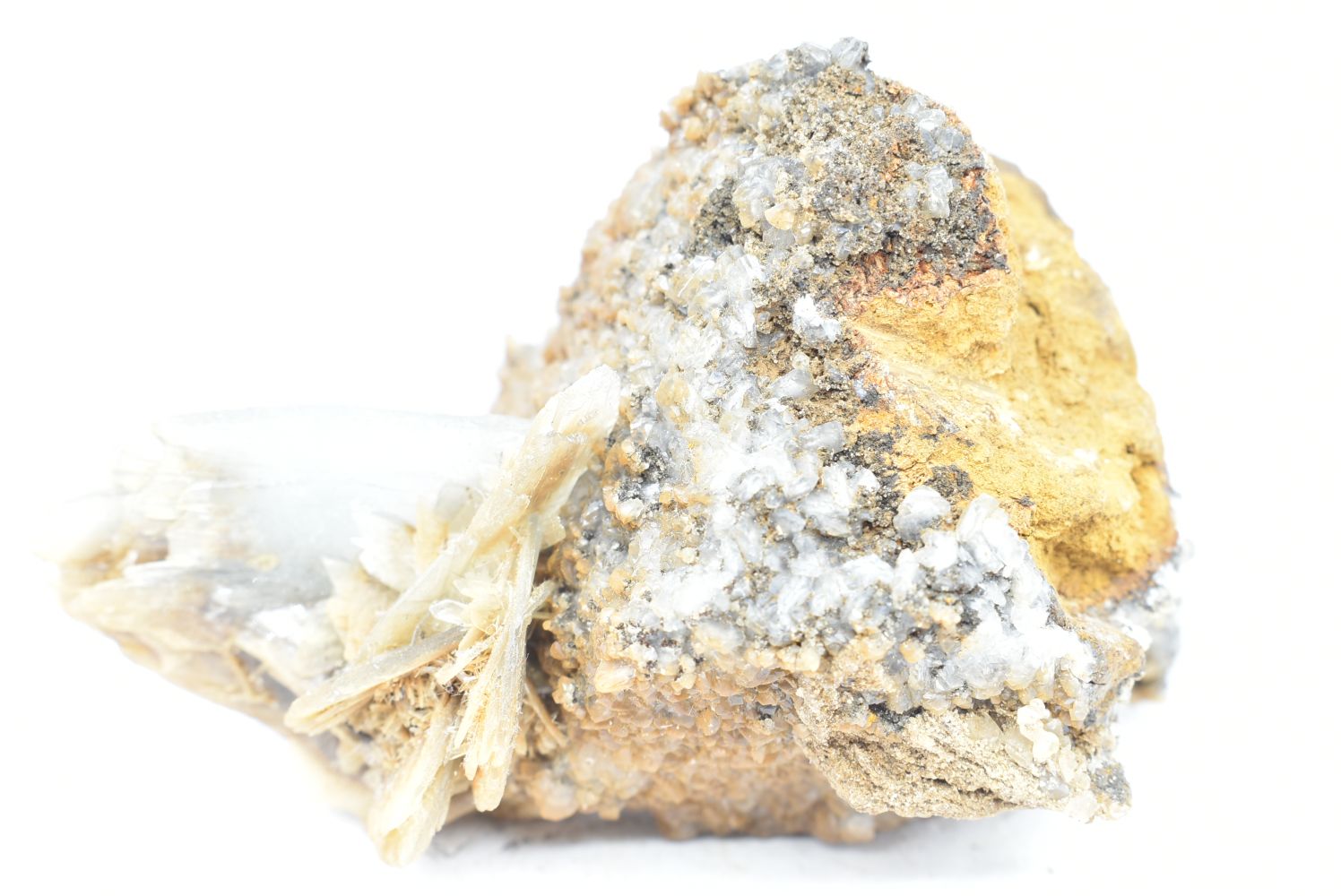 White Barite Crystals