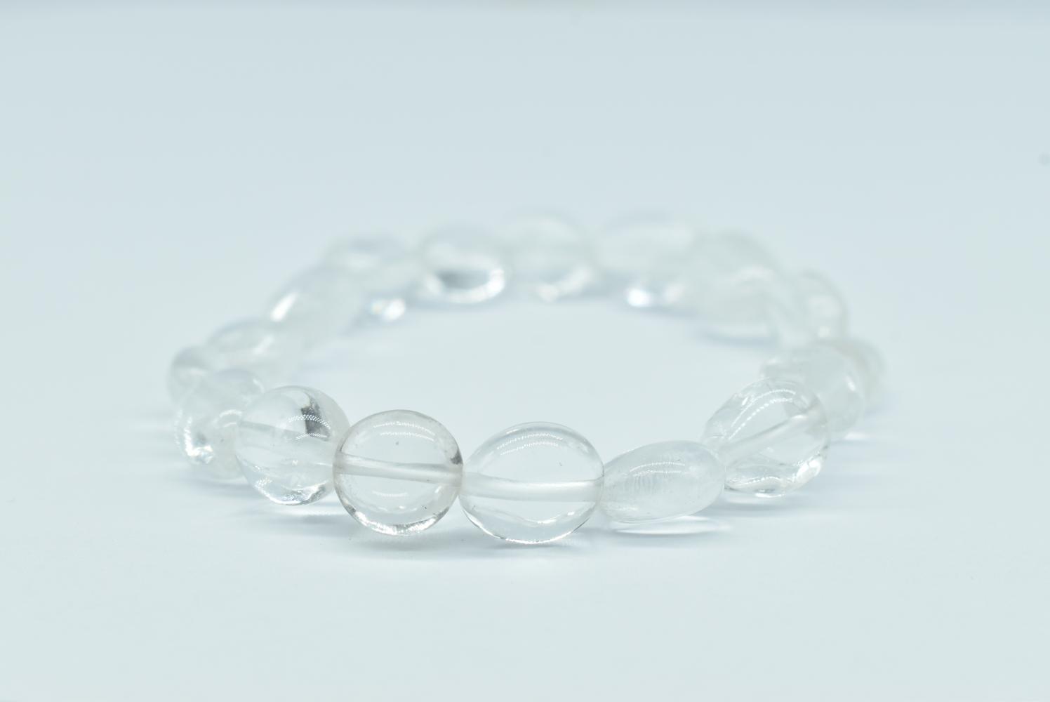 Bracelet with Clear Quartz Nuggets