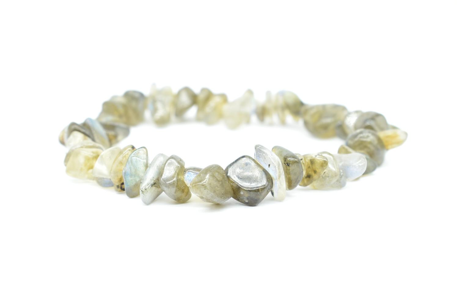 Labradorite Chips Bracelet Stretch Unisex