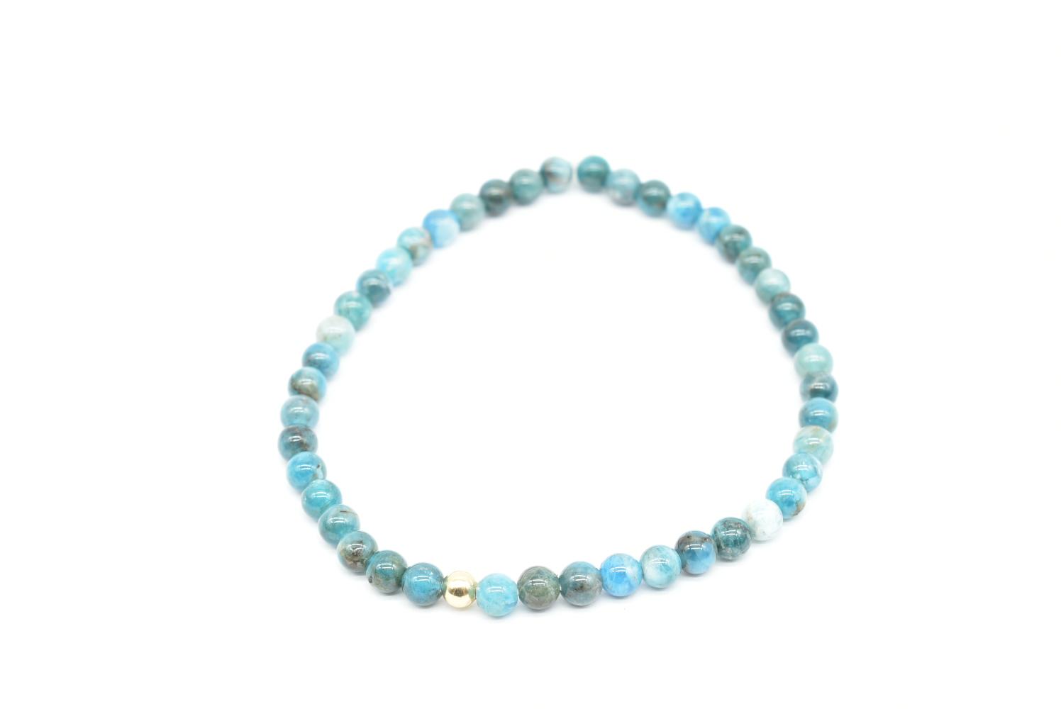 Apatite Bead Bracelet