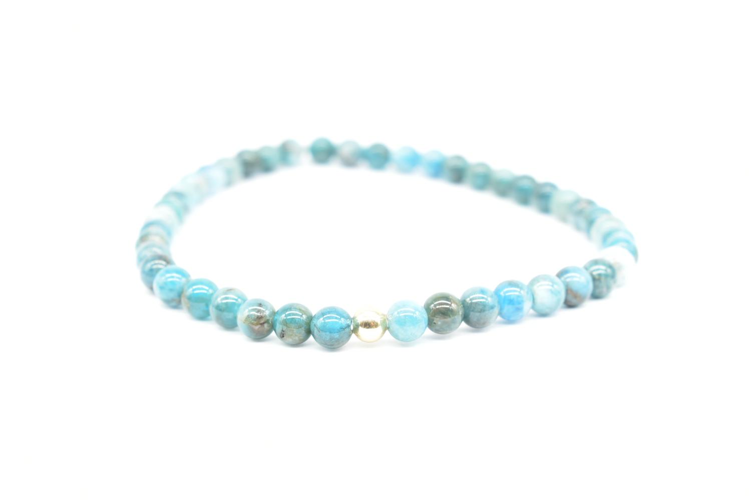 Bracciale con perline di Apatite