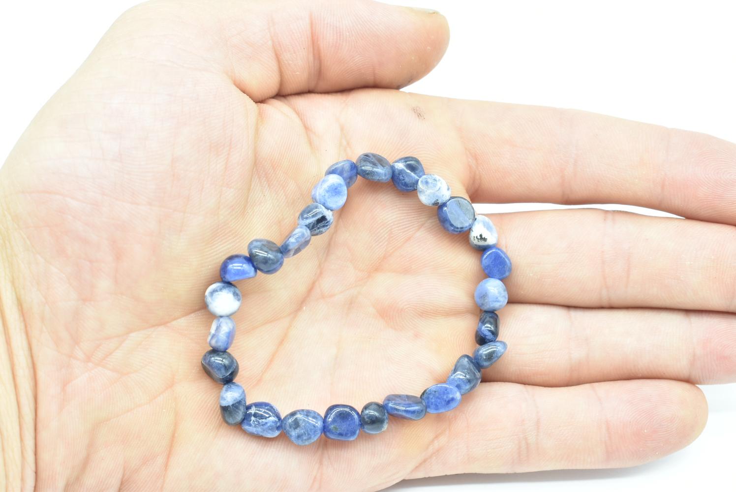 Bracciale con pepite di Sodalite