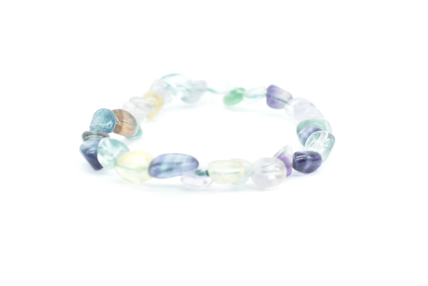 Bracciale con pepite di Fluorite