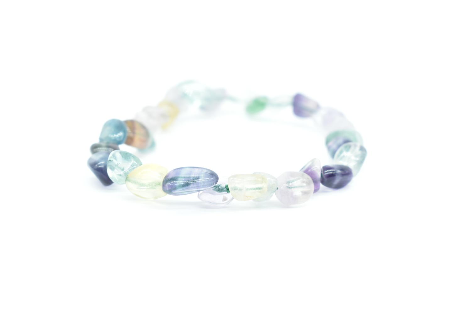 Bracciale con pepite di Fluorite