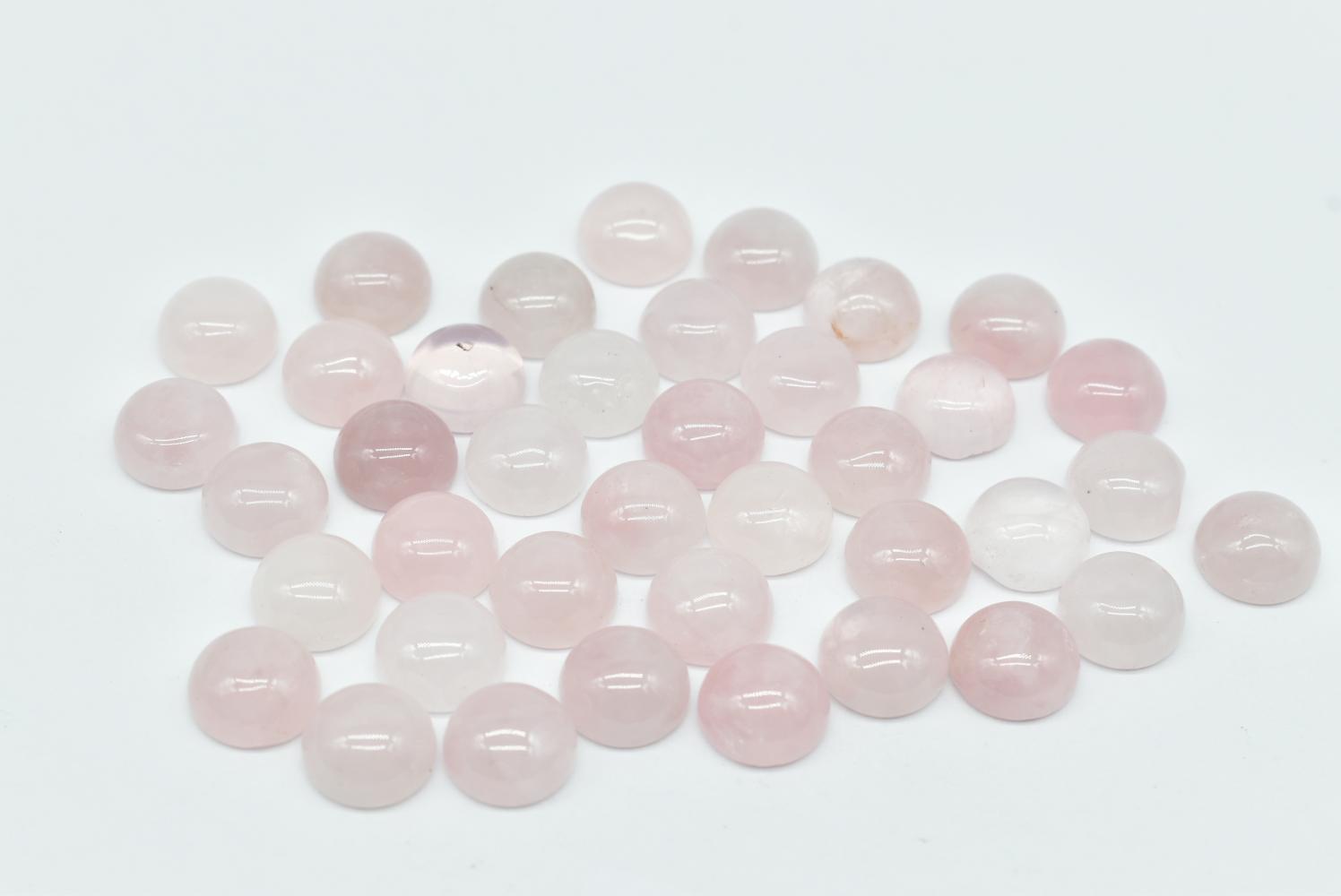 Cabochon di Quarzo Rosa 10x10 mm