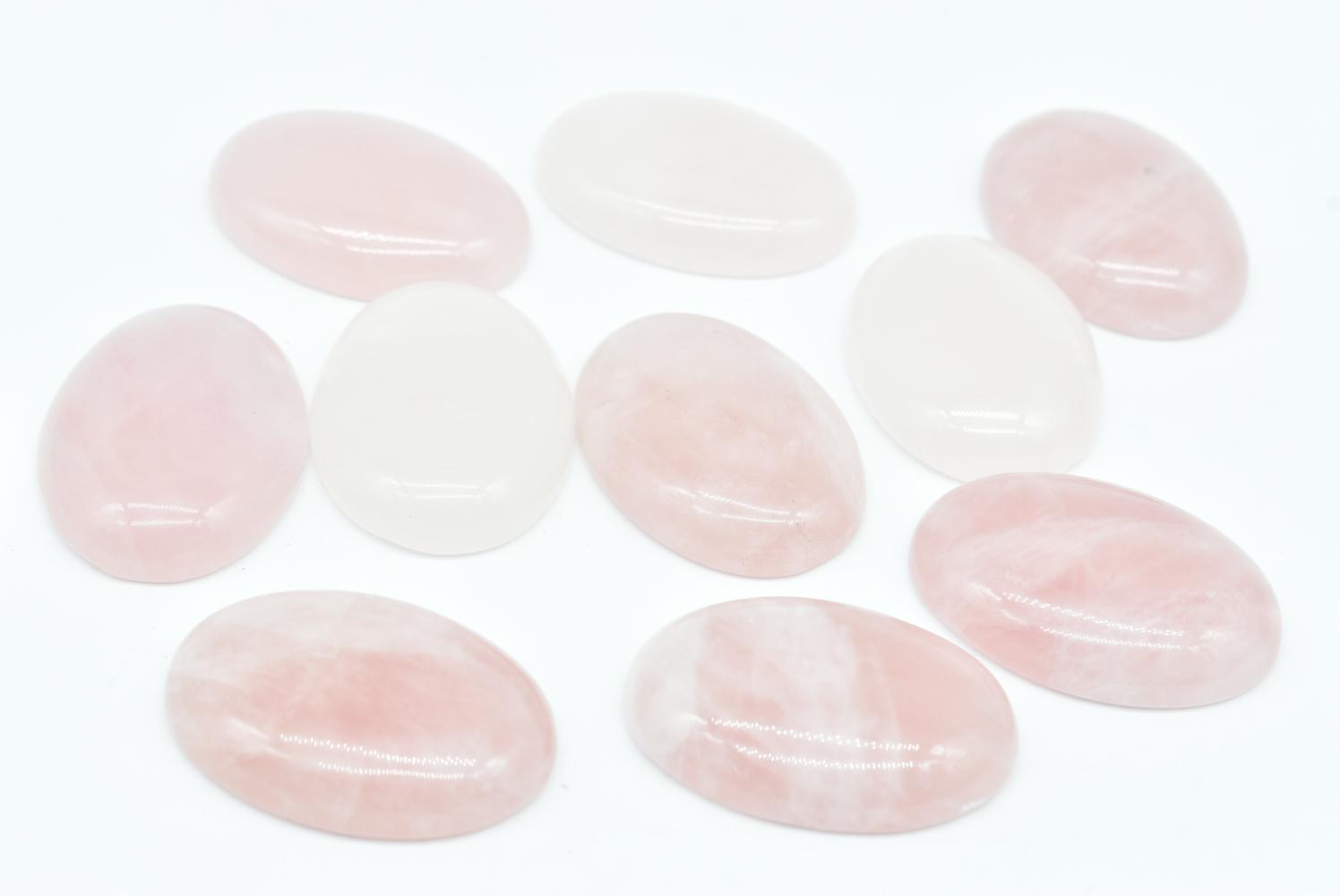 Cabochon di Quarzo Rosa Ovale