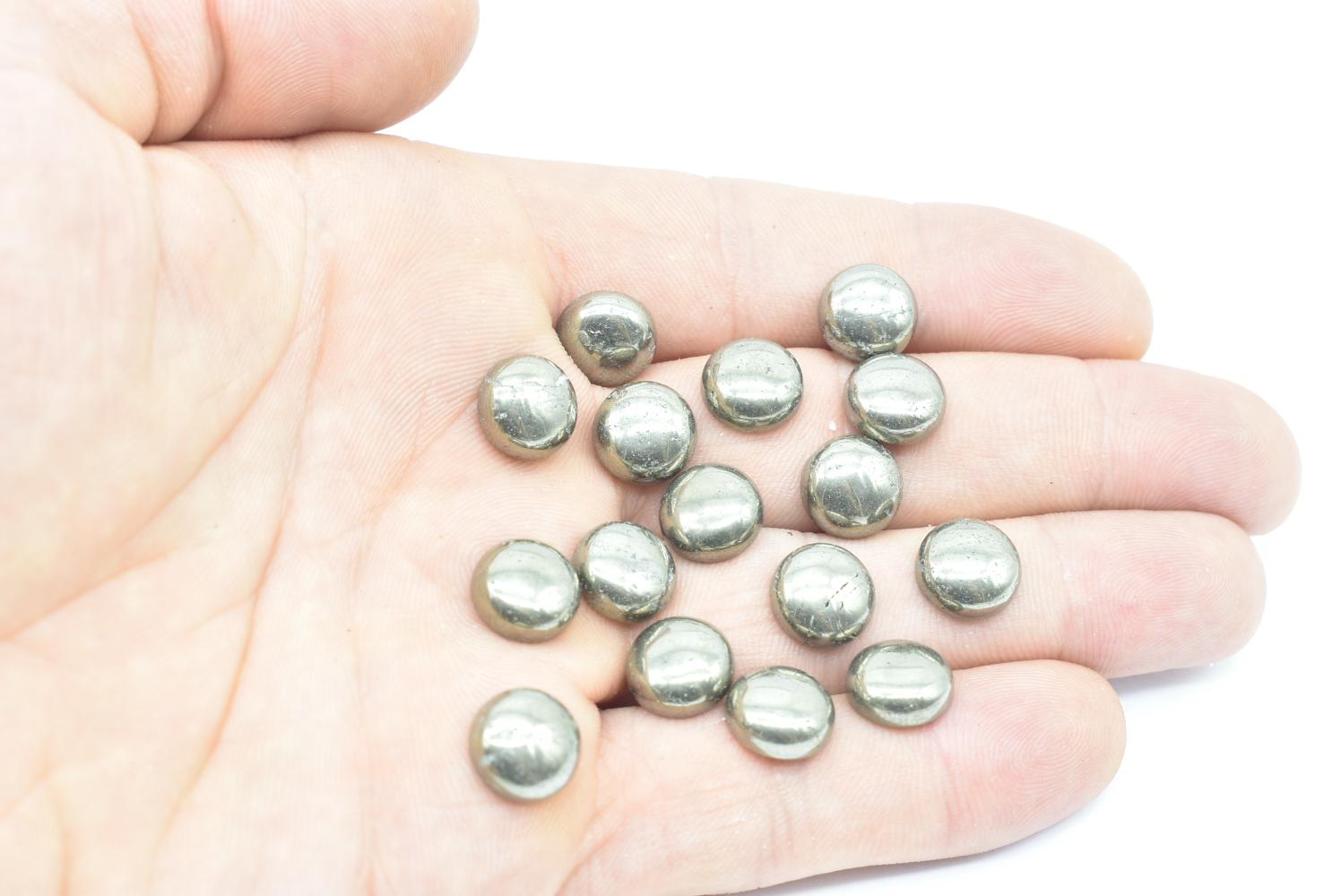 Pyrite Cabochon 10x10 mm