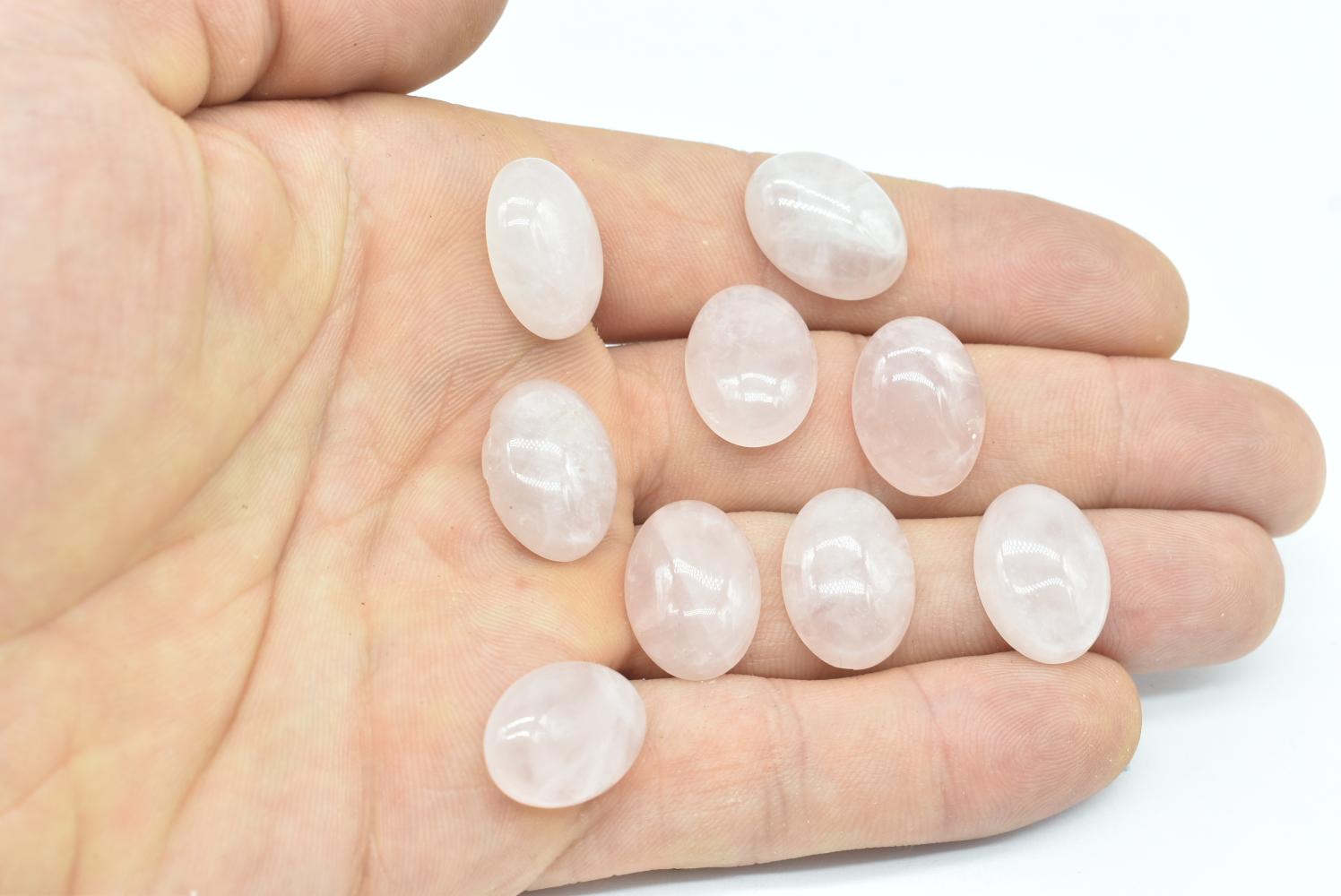 Oval Rose Quartz Cabochon 18x13 mm