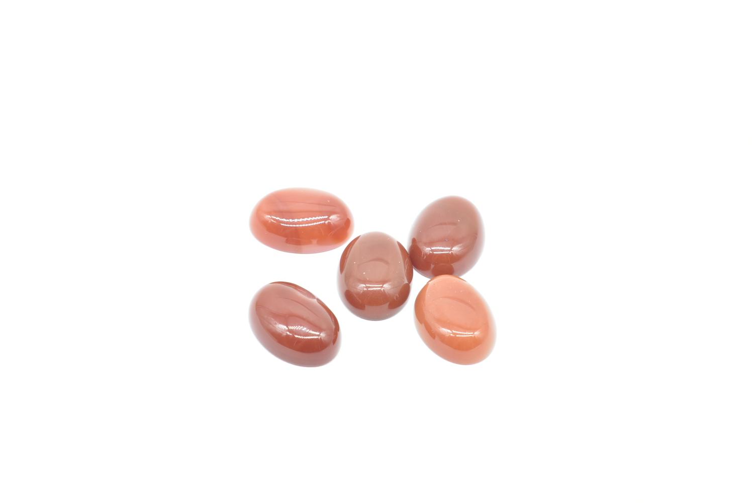 Orange Agate Cabochon Oval 18x13 mm