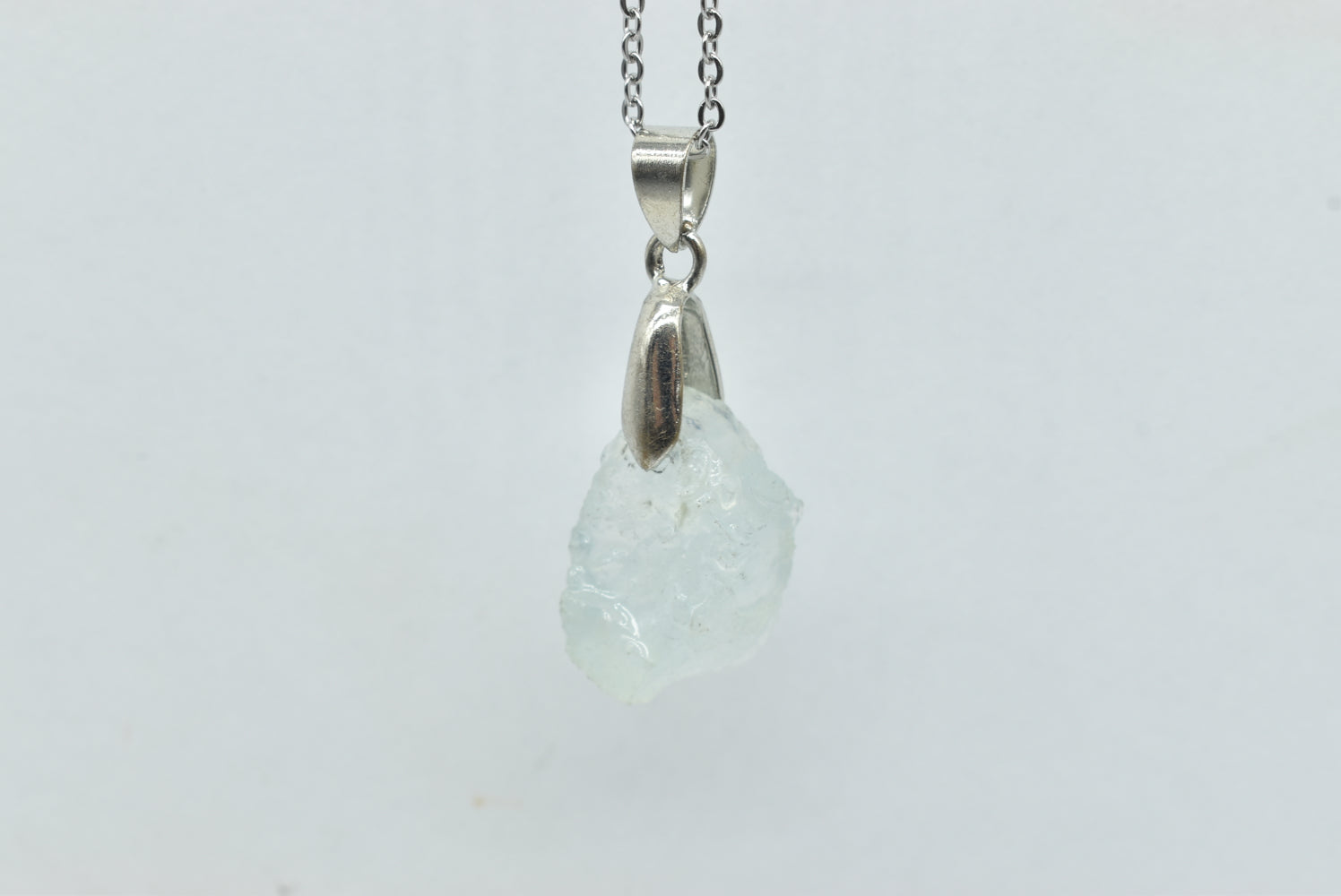 Raw Aquamarine Pendant