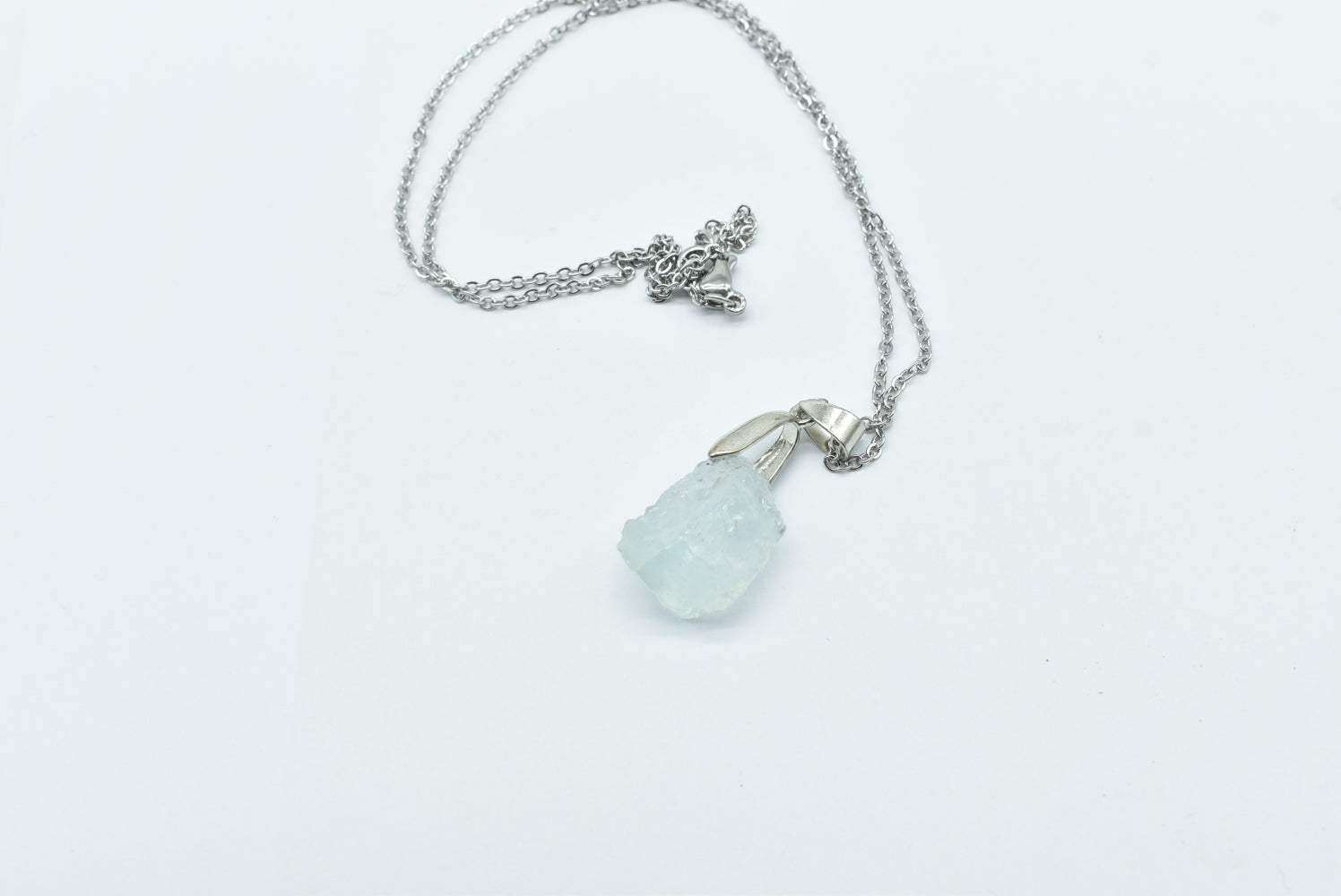 Raw Aquamarine Pendant