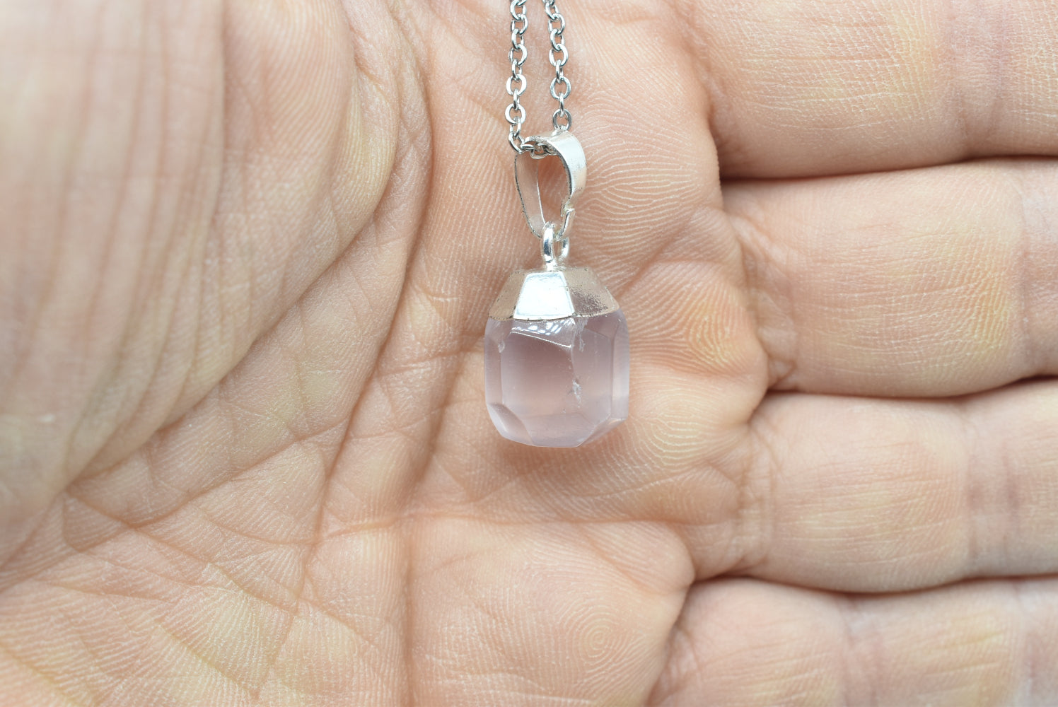 Rose Quartz Nugget Pendant