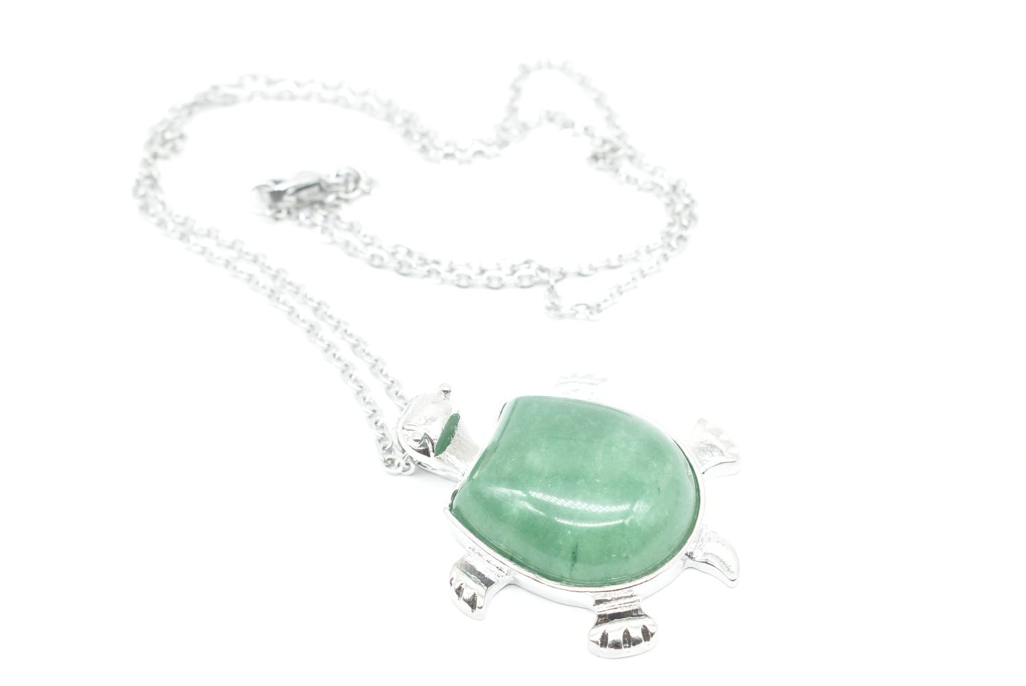 Aventurine Turtle Pendant